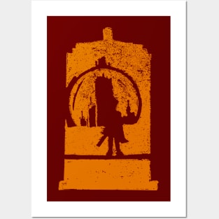 Hell Bent Silhouette (orange) Posters and Art